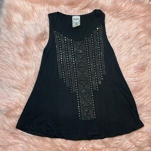 Vocal USA Woman’s‎ Black Sparkle Bling Tank Size Small